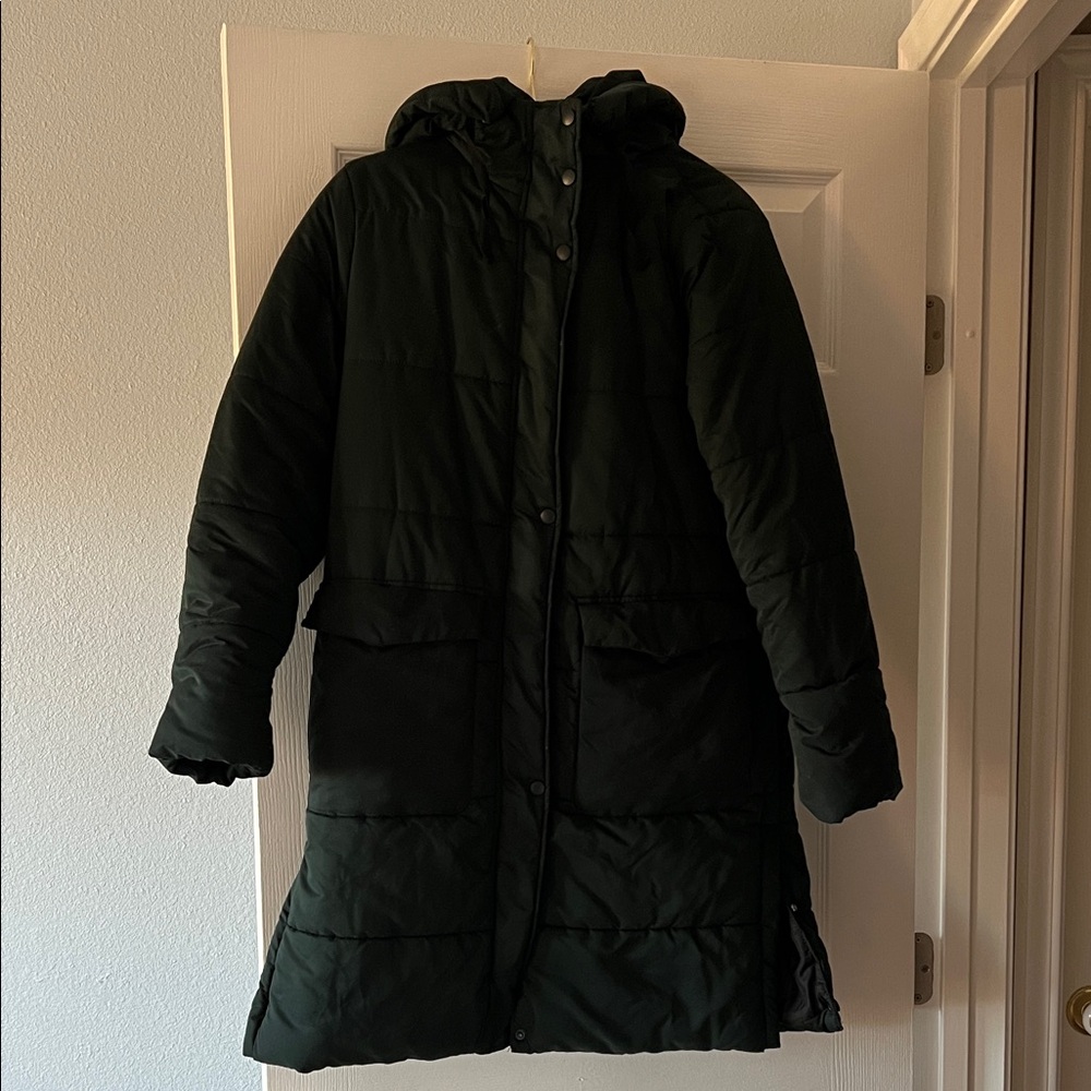 a new day Women's Dark Green Puffer Coat
